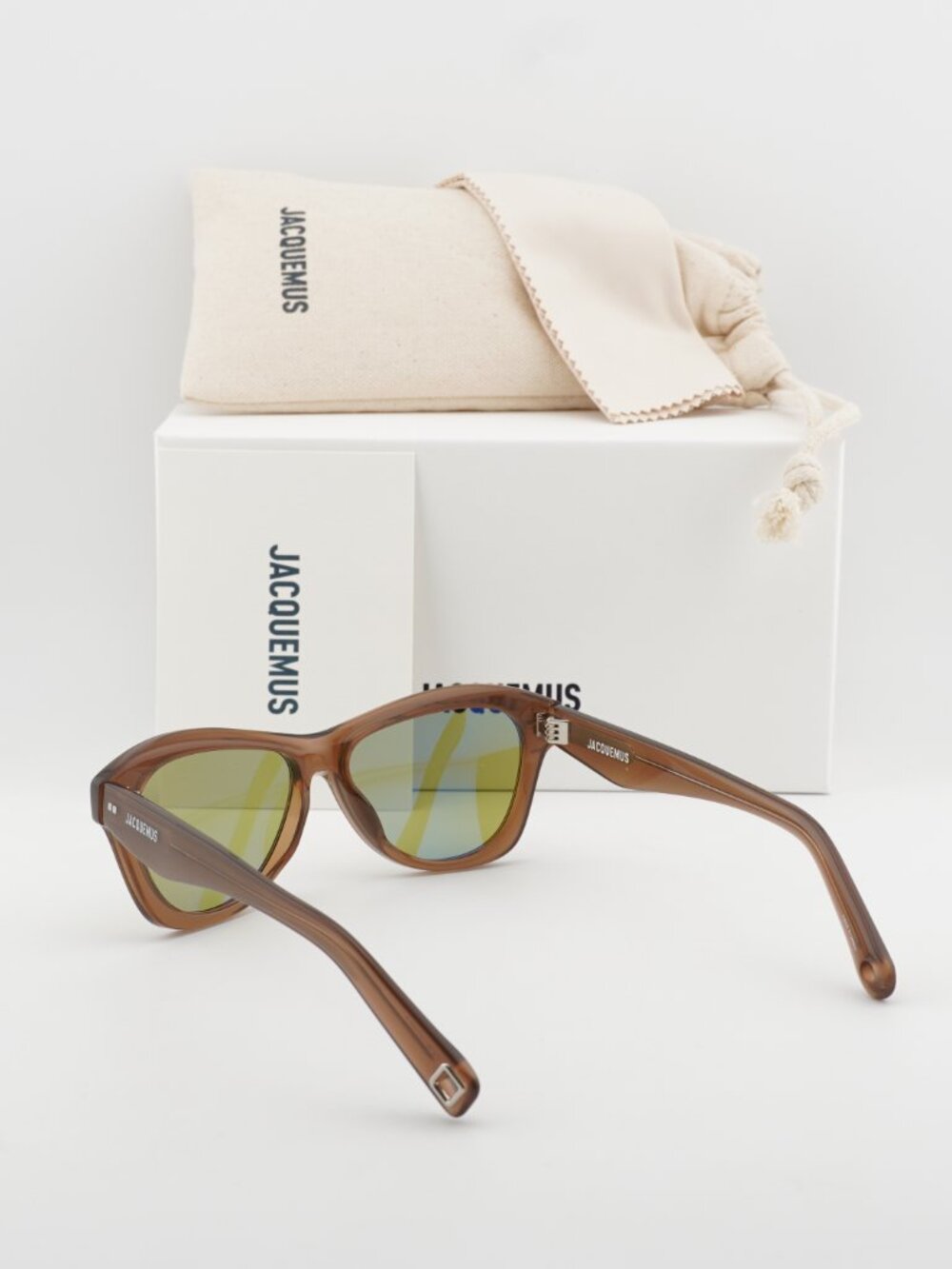 Jacquemus PALMIER JAC/59 C2 Cat Eye Sunglasses - Brown / Green - Picture 6 of 11
